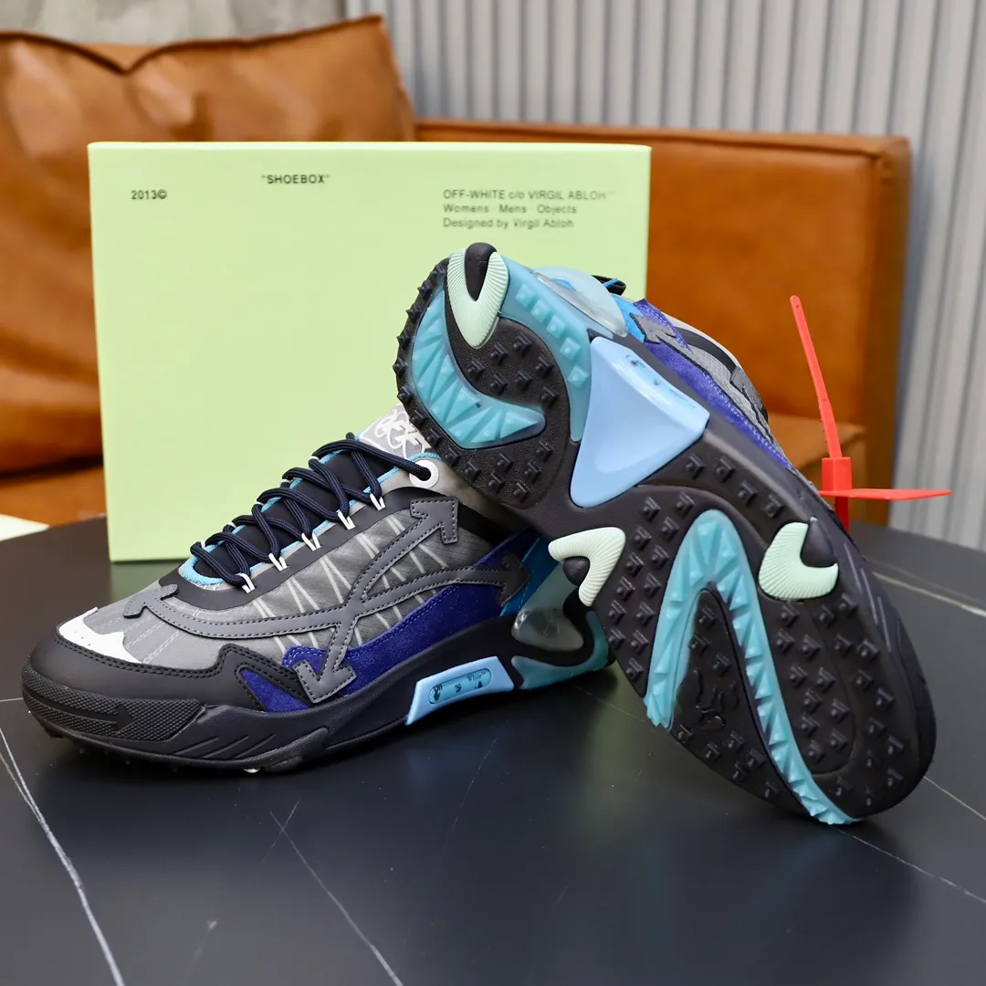 Men's shoes: 330💶[off-white]👫 Original one-to-one replica, high-end quality🥳The latest model has not been listed on the official website yet, the top version. Fabric: Imported open-edge beaded laminated leather Lining: Imported breathable mesh Outsole: Original foam soft, light and wear-resistant Imported TPU combination sole Male 38-44 (customized at 45)